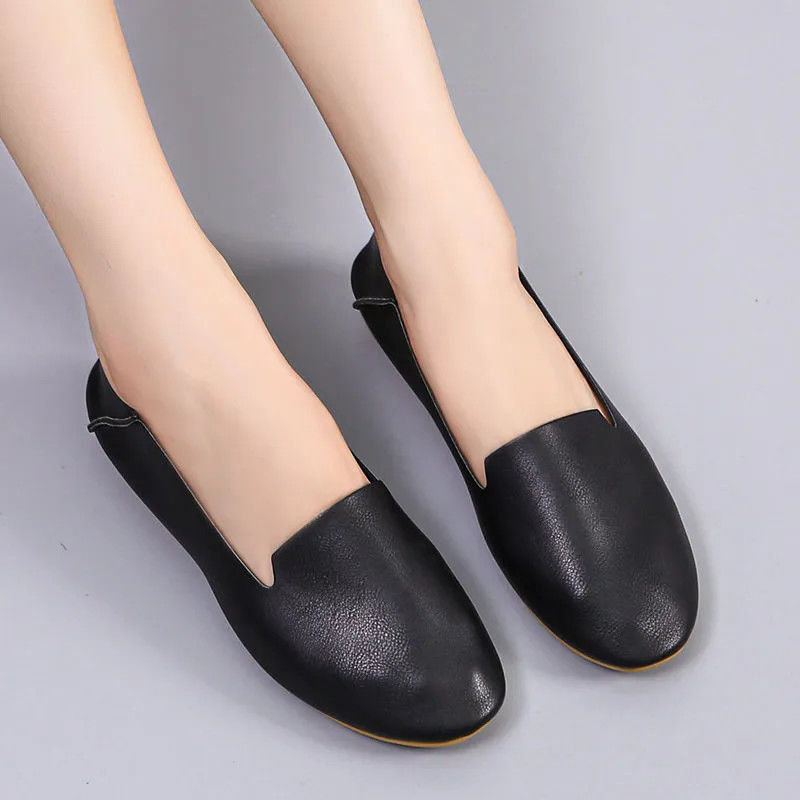 Ballerina’s |  Dames Zwarte Loafers Shn002