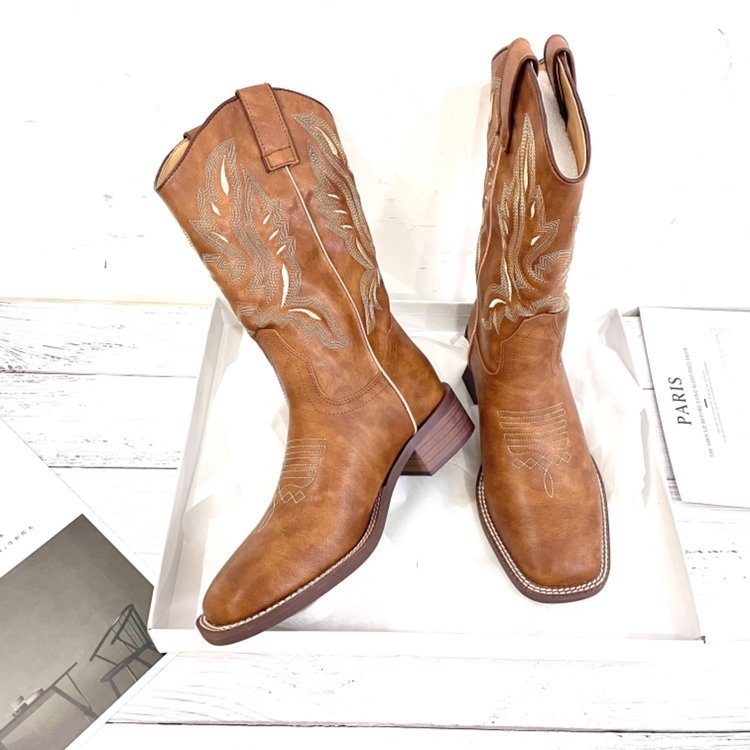 Cowboylaarzen |  Dames Taupe Cowboylaarzen 850